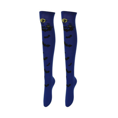 Chaussettes hautes Halloween Bold Over Knee (6 paires) - UN - UE36-43 (US3-9) - image 1