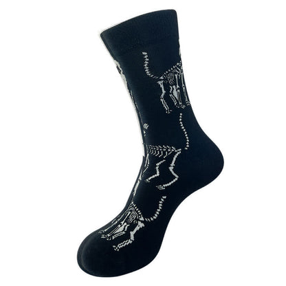Chaussettes montantes à imprimé toile d'araignée pour Halloween (5 paires) - C - UE36-43 (US3-9) - image 3