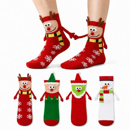 Chaussettes courtes en polycoton à motifs festifs (4 paires) - Jaune - 40(US1-7) - image 0