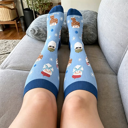 Chaussettes de compression Casse-Noisette Père Noël grandes tailles - image 1