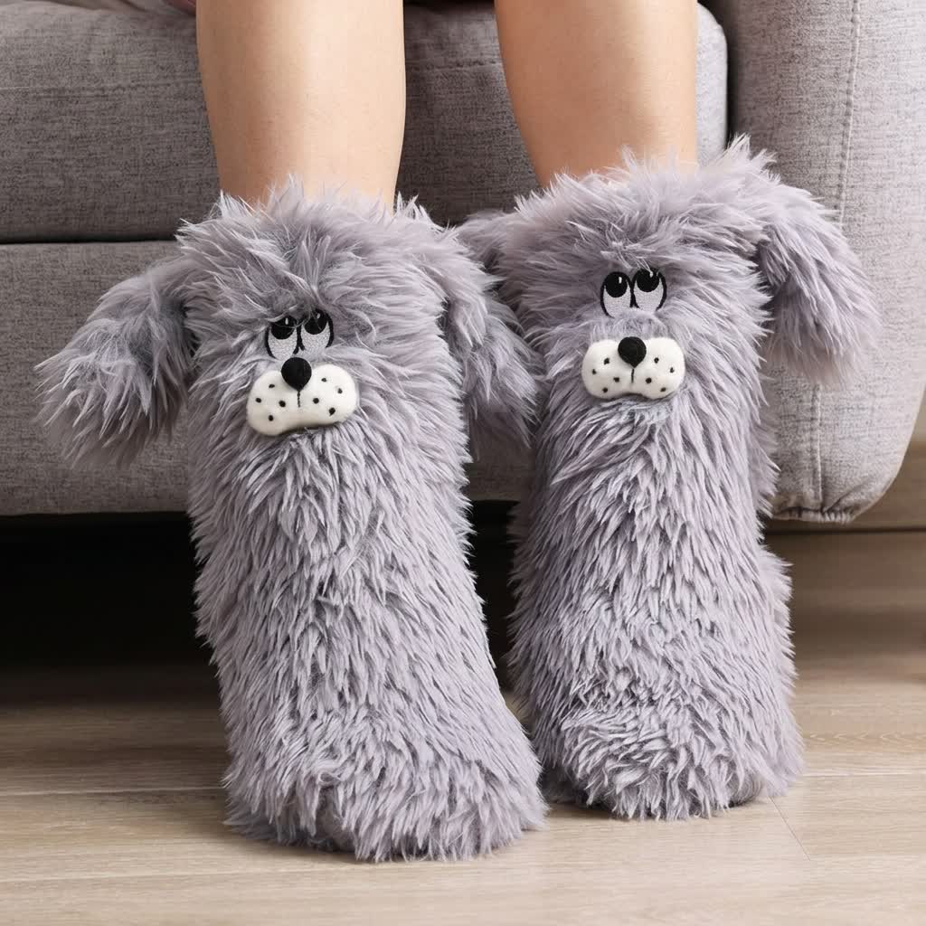 Chaussettes-chaussons confortables pour chien - Gris - EU36-41(US3-7.5) - image 1