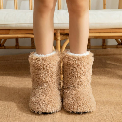 Chaussettes-chaussons kaki duveteuses et moelleuses - Kaki - EU43-44(US9-10) - image 0