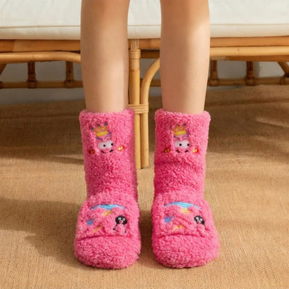 Chaussettes-chaussons à motif couronne rose fuchsia - Rose - EU36-42(US3-8.5) - image 3