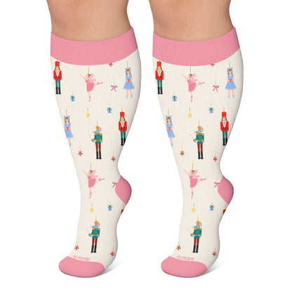 Chaussettes de compression Casse-Noisette Voilier Grande Taille - Beige - 4XL - image 5