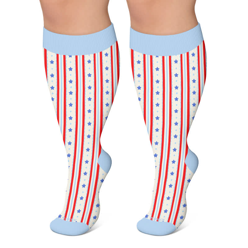 Chaussettes de compression Casse-Noisette Voilier Grande Taille - Blanc - 4XL - image 6