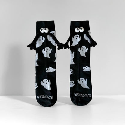 Chaussettes magnétiques fantômes pour tenir la main (4 paires) - Noir - EU36-40(US3-7) - image 2