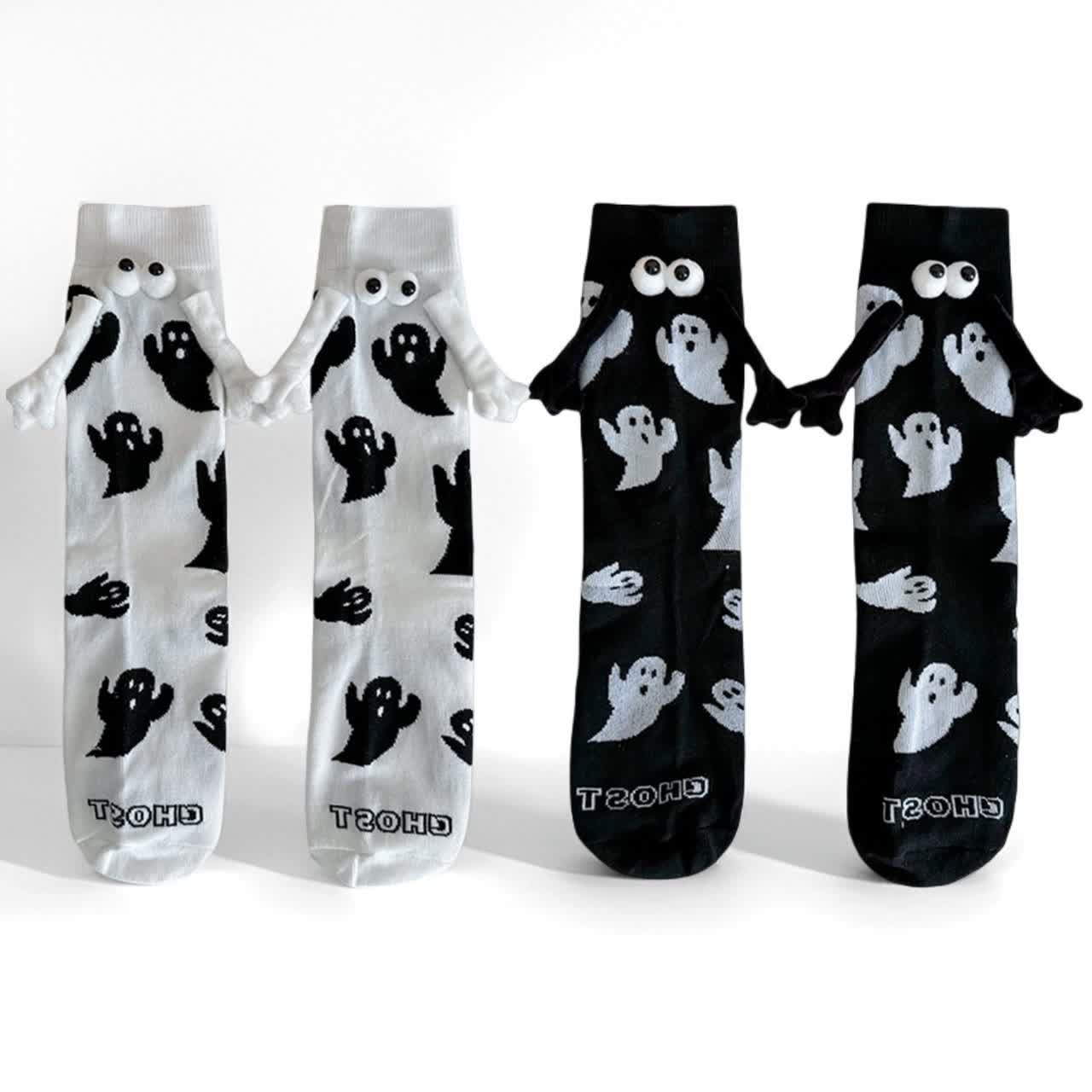 Chaussettes magnétiques fantômes pour tenir la main (4 paires) - image 1