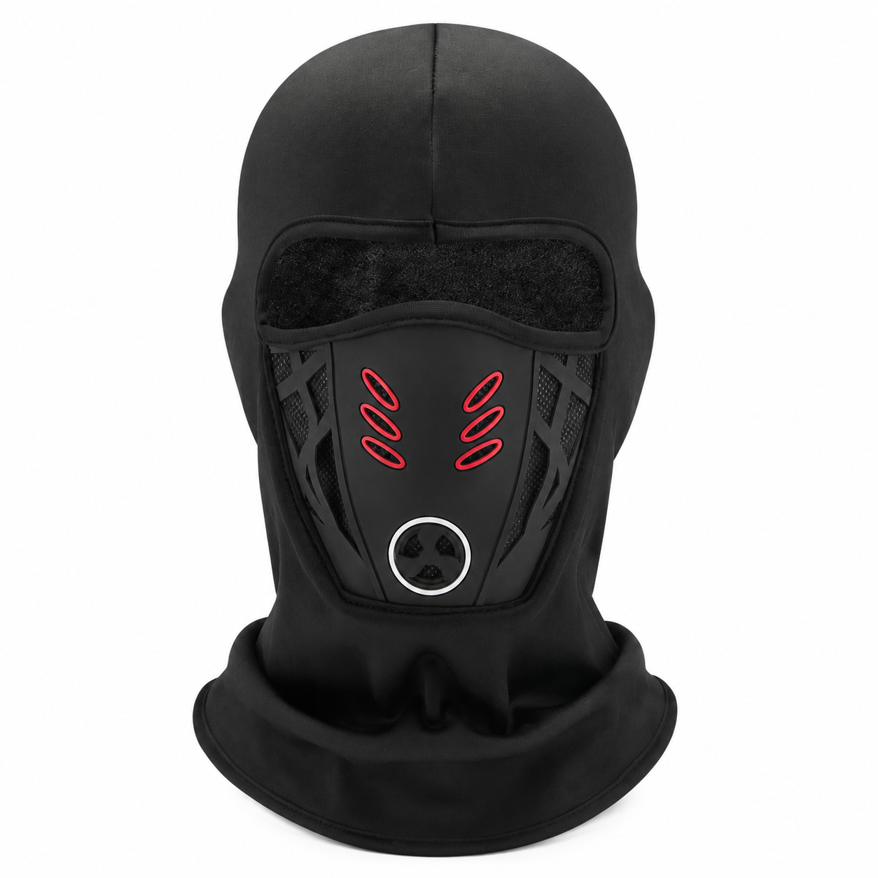 Masque facial tactique en polaire coupe-vent - Rouge - One Size - image 0