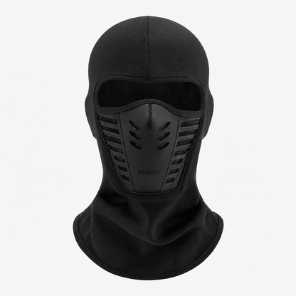 Masque facial tactique en polaire coupe-vent - Noir - One Size - image 1