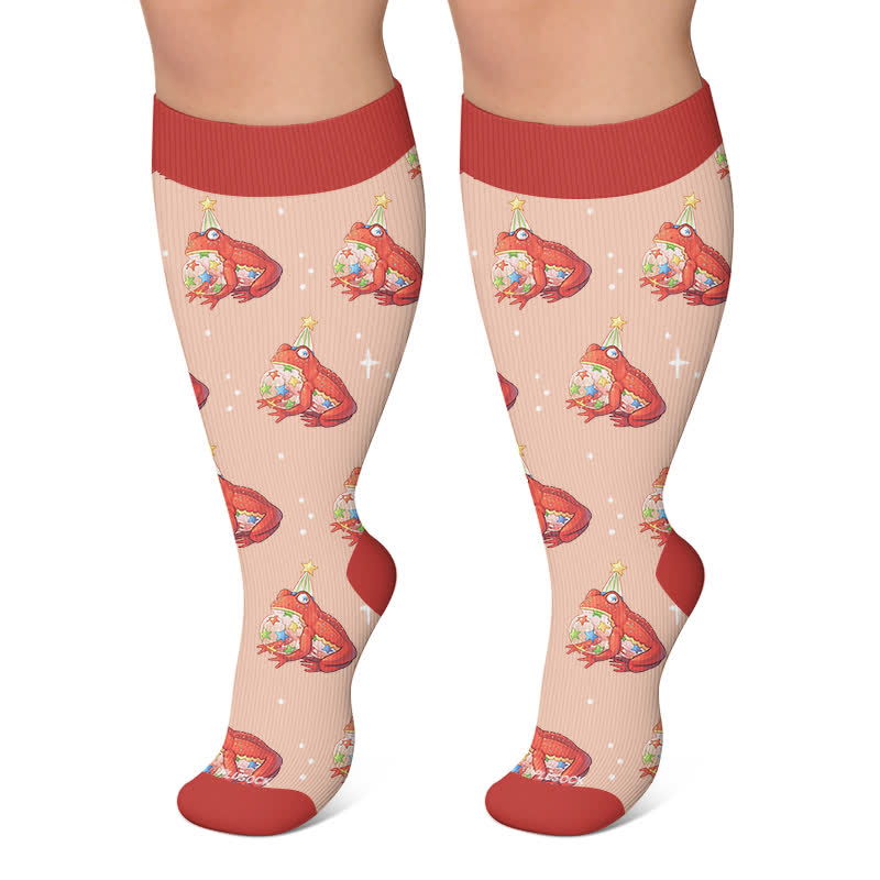 Chaussettes de compression Frog Star grandes tailles - Rouge - 4XL - image 4