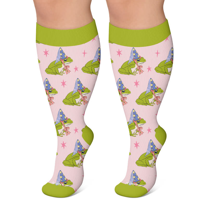 Chaussettes de compression Frog Star grandes tailles - Rose - 4XL - image 5