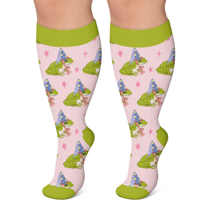 Chaussettes de compression Frog Star grandes tailles - Rose - 4XL - image 5