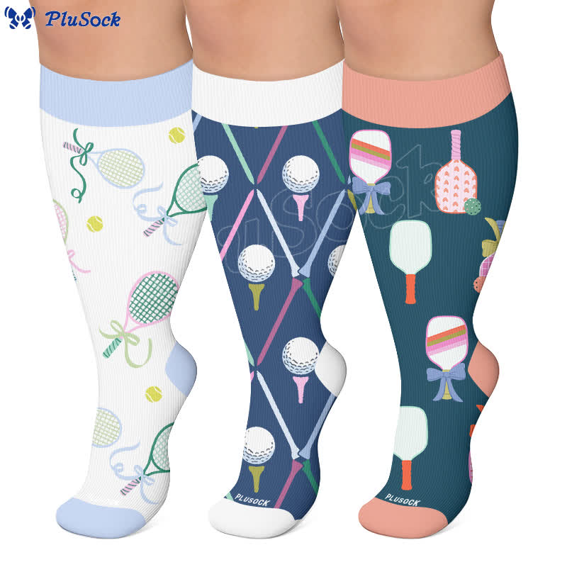 Chaussettes de compression pour raquettes de tennis grandes tailles - image 0