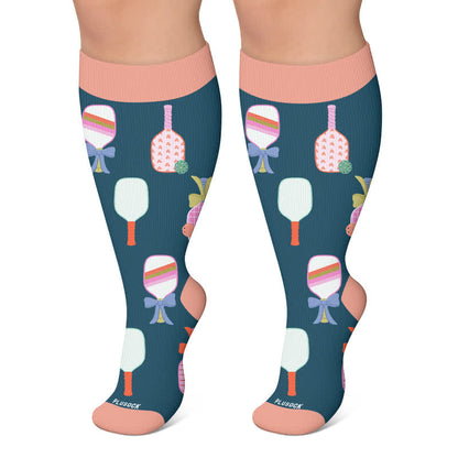 Chaussettes de compression pour raquettes de tennis grandes tailles - Vert foncé - 4XL - image 5