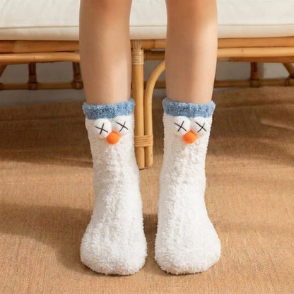 Chaussettes courtes à motif dessin animé 3D pour les fêtes de Noël (3 paires) - image 2