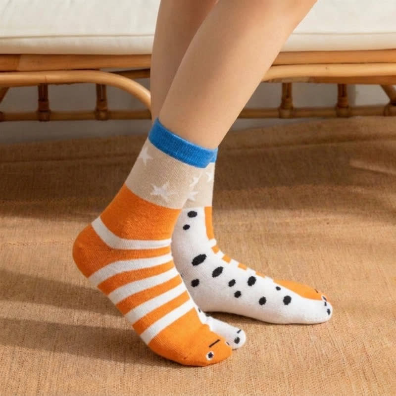 Chaussettes Tabi à l'effigie de personnages de dessins animés (4 paires) - image 1