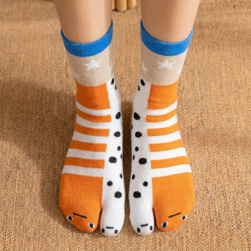 Chaussettes Tabi à l'effigie de personnages de dessins animés (4 paires) - image 3
