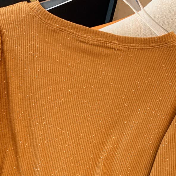 Robe midi décontractée en maille à col rond - image 2