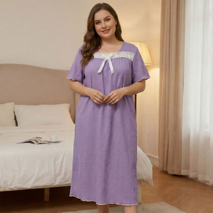 Nuisette lavande en dentelle - image 0