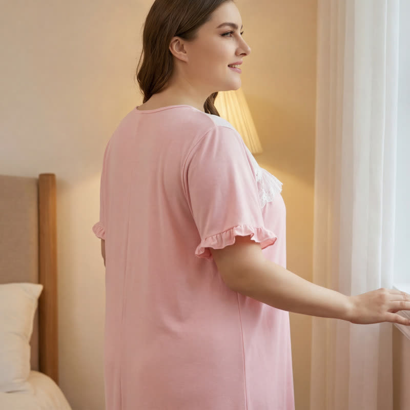 Vêtements d'intérieur à bordure en dentelle et nœud - image 3