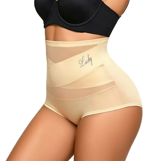 Culotte gainante taille haute en maille (lot de 2) - Nu - 5XL - image 0
