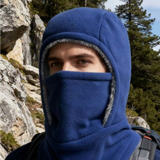 Écharpe thermique à capuche doublée en polaire - image 0