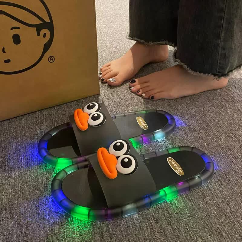 Sandales lumineuses en gelée pour lèvres pleines - Noir - Enfants EU34–35 (3–3,5) - image 0