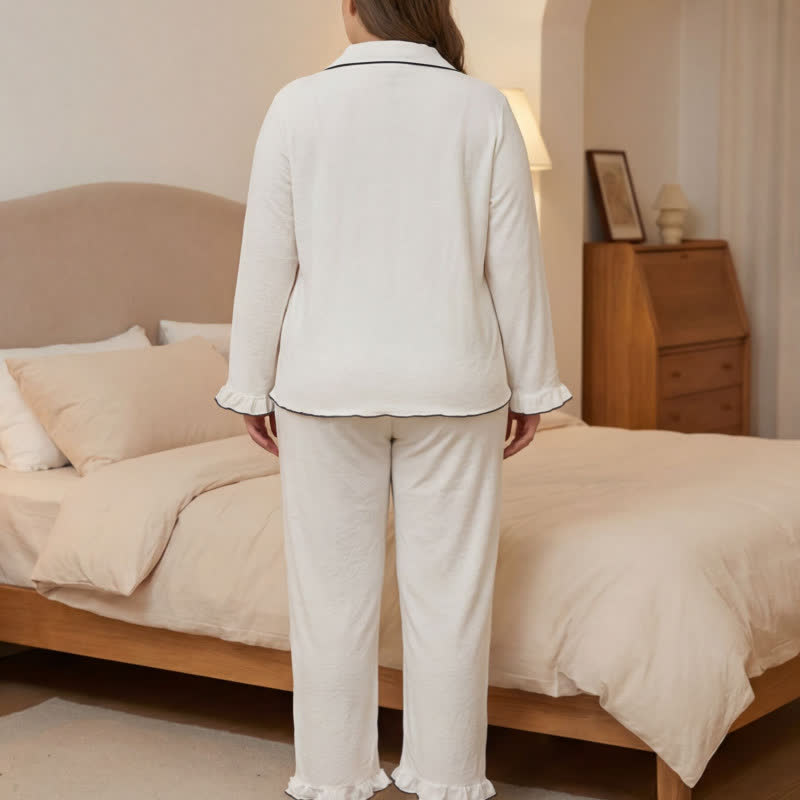 Ensemble pyjama à bordures contrastées - image 3