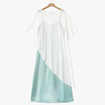 Ensemble robe maxi asymétrique légère - Ensemble de 2 pièces - 6XL - image 0