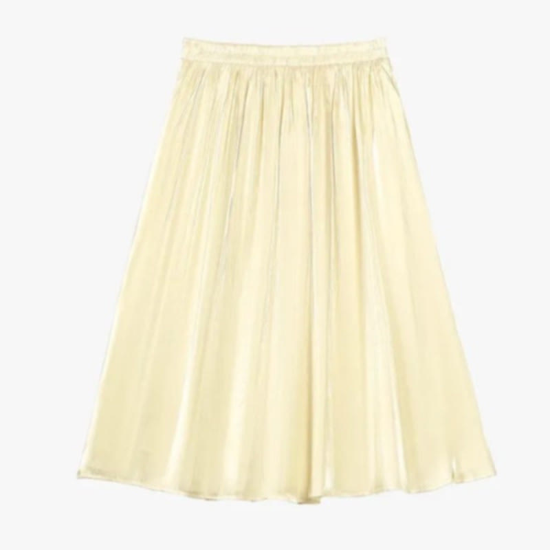 Ensemble haut à cordon et jupe fluide grande taille - Jupe midi - 6XL - image 4