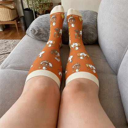 Chaussettes de compression Autumn Ducks grandes tailles - image 2