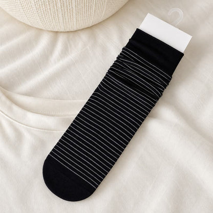 Chaussettes côtelées en coton (4 paires) - Noir - EU36-40(US3-7) - image 9