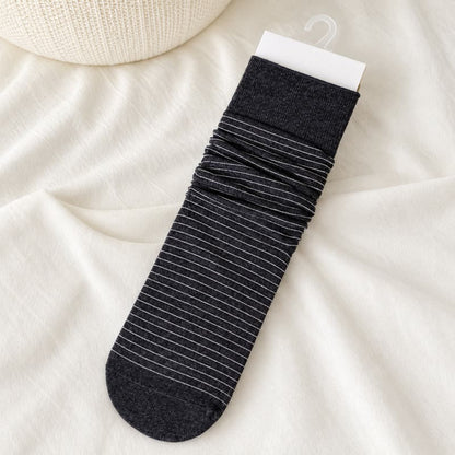 Chaussettes côtelées en coton (4 paires) - Gris foncé - EU36-40(US3-7) - image 11
