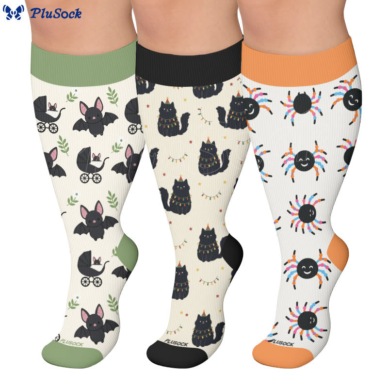 Chaussettes de compression Bat Cat grande taille - image 0
