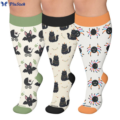 Chaussettes de compression Bat Cat grande taille - image 0