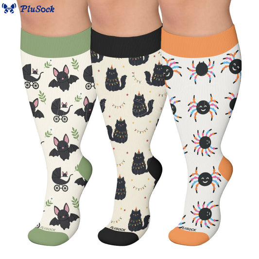 Chaussettes de compression Bat Cat grande taille - image 0