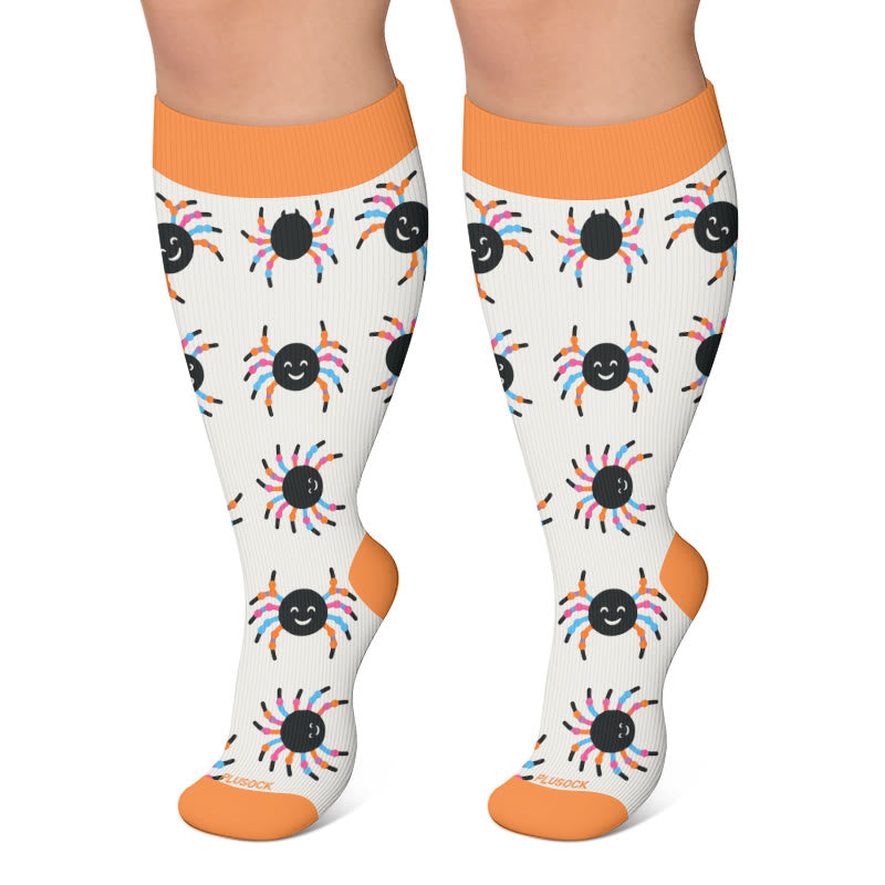 Chaussettes de compression Bat Cat grande taille - Blanc - 4XL - image 6