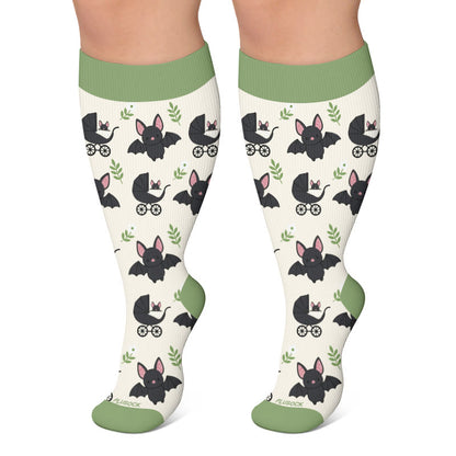 Chaussettes de compression Bat Cat grande taille - Beige - 4XL - image 4