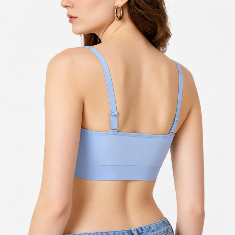 Soutien-gorge sans armatures froncé et sans coutures - image 2