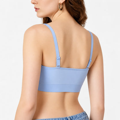 Soutien-gorge sans armatures froncé et sans coutures - image 2