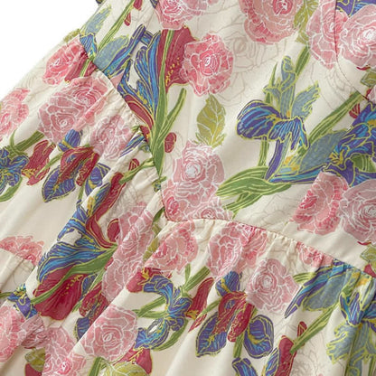 Robe midi fleurie grande taille - image 1
