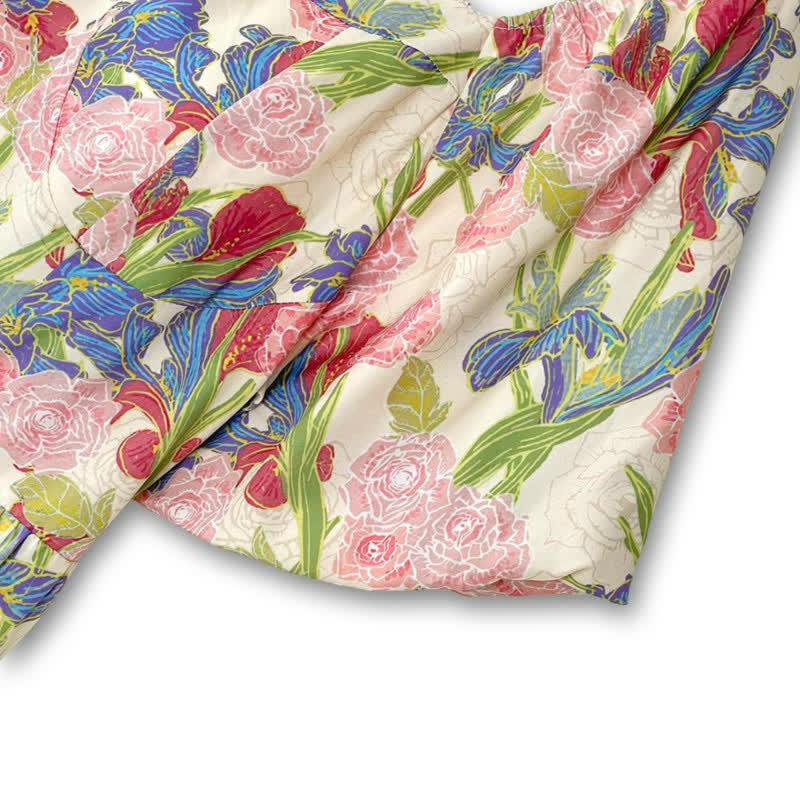 Robe midi fleurie grande taille - image 7