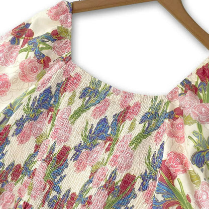 Robe midi fleurie grande taille - image 3