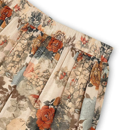 Ensemble jupe deux pièces fleuri vintage grande taille - image 3