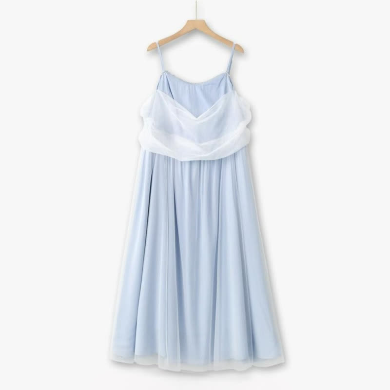 Robe midi transparente grande taille - Bleu - 6XL - image 0