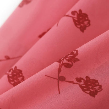Robe midi vintage à fleurs et col carré - image 5