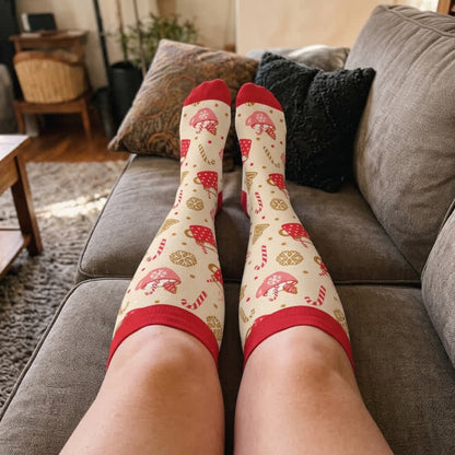 Chaussettes de compression grandes tailles pour boissons de Noël - image 2