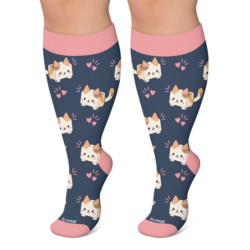Chaussettes de compression grande taille pour chats et chiens à motifs de chiots et de chiens - Rose - 4XL - image 5