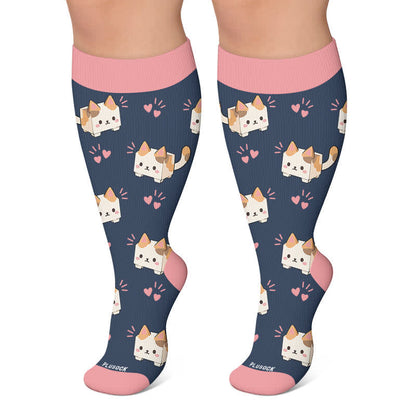 Chaussettes de compression grande taille pour chats et chiens à motifs de chiots et de chiens - Rose - 4XL - image 5