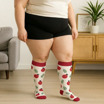 Chaussettes de compression grande taille Grenouille Coccinelle Avocat - image 3